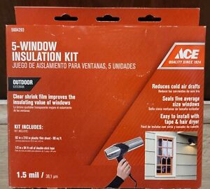 5-Window Insulation Kit Indoor Shrink Film Serran Wrap🪟  🆕️
