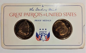 Vtg Danbury Mint Great American Halsey Taylor Bronze Medal Complete In Package - Picture 1 of 4