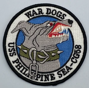 War Dogs USS Philippine Sea - CG 58 Patch 4 inch - Bild 1 von 2