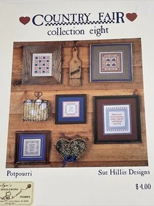 Sue Hillis Potpourri Collection 8 Cross Stitch Pattern - Picture 1 of 11