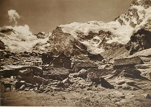 Monte Rosa Aosta Valley Italy Original Photogravure 1930s Kurt Hielscher - Picture 1 of 2