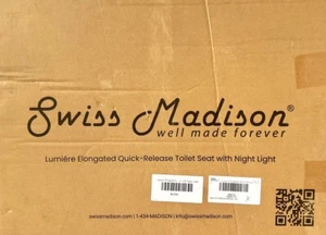 Swiss Madison SM-STS41 Lumiere Elongated Toilet Seat - White - Picture 1 of 7