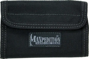 Maxpedition Spartan Wallet Black 0229B 5 1/2" x 3 1/2" x 1/2" closed. Contains a - Picture 1 of 1