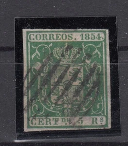 QC24263/ SPAIN – COAT OF ARMS – EDIFIL # 26 USED SIGNED – CV 165 $ - Picture 1 of 2