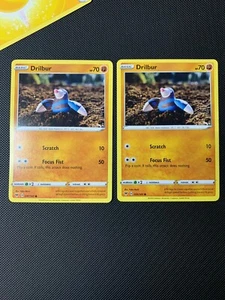 2x Pokémon TCG Drilbur Vivid Voltage 091/185 Regular Common - Picture 1 of 2