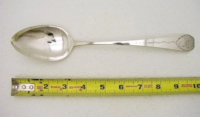 Moneda americana temprana cuchara para servir plata extremo ataúd marcado Eoff & Howell 1805-07 Foto 1 de 4