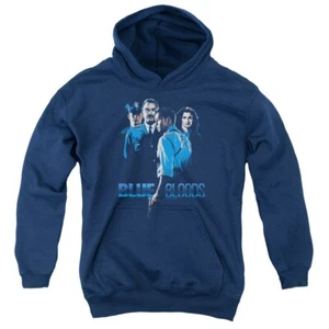 Trevco CBS2463-YFTH-4 Blue Bloods & Blue Youth Pull-Over Cotton Hoodie Navy - XL - Picture 1 of 1