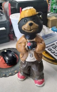 Stylish Grizzly Bear Bobble Head Garden/Patio/Porch Decor - Picture 1 of 5