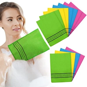 12 Pezzi Guanto Esfoliante Coreano Bagno Panno Lavaggio Delicato per Uomo Donna - Foto 1 di 7