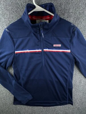 Sudadera Pullover Vineyard Vines Performance Para Mujer Mediana Azul Marino 1/4 Cremallera Foto 1 de 4