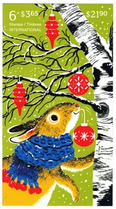 2025 Canada SC#BK-Christmas-Rabbit-booklet of 6-M-NH - Bild 1 von 2
