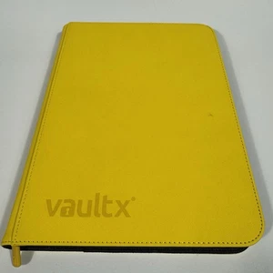 Vaultx 9-Pocket Exo-Tec Zip Binder - Yellow- Holds 360 Cards - Excellent Cond - Picture 1 of 5