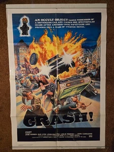CRASH! Póster original de la película 27x41 1976. Jose Ferrer, JOHN CARRADINE, HORROR - Imagen 1 de 5