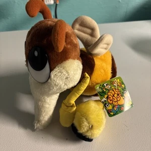 Vintage 1983 Wallace Berrie & Co Kuschelwanze Plüsch Maxie Bee mit Etikett 7,5 Zoll 🐝 - Bild 1 von 10