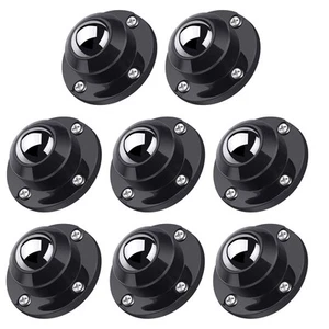 8 Pack Self Adhesive Caster Wheels 1 Inch for Appliance Sliders Rollers, Load... - Picture 1 of 7