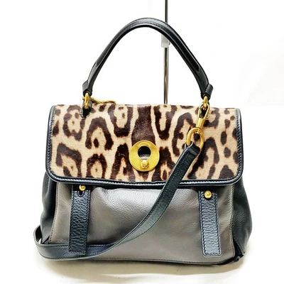 Yves Saint Laurent Hand Bag Gray Calf leather 456076 - Image 1 of 4