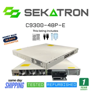 🔀 Cisco C9300-24U-A • 24x 1G UPOE Ports • Modular Uplinks • Network Advantage ⚡ - Picture 1 of 2