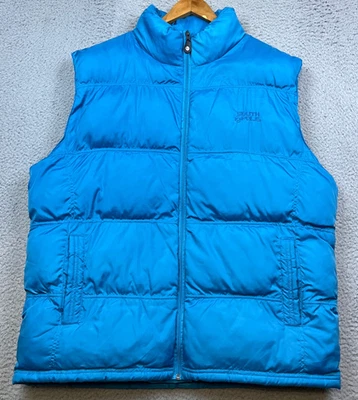 Chaleco Polo Sur Para Hombres XL Azul Cremallera Completa Puffer Burbuja Chaqueta Sin Mangas Ropa de Calle Foto 1 de 4