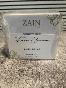 ZAIN Crema Viso Latte d'Asina Anti Invecchiamento Made in Italy 1,69 fl oz Sigillata - Foto 1 di 1