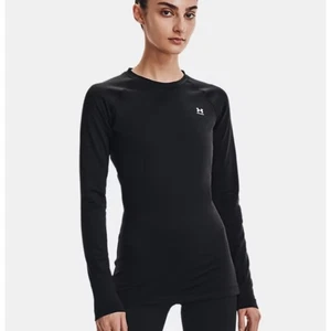 New Under Armour Womens Base Layer 4.0 Crew Fitted ColdGear Long Sleeve Top L - Picture 1 of 12