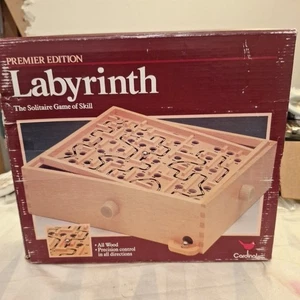 Vint. Labyrinth Premiere Edition 1993 de Cardinal Wooden Game of Skill sin mármol - Imagen 1 de 5