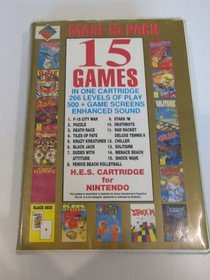 maxi-15 pack RARE boxed NES Nintendo Entertainment System M Untested 