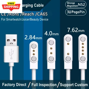 Smart Watch Magnetic USB Dock Charger 2Pin 4Pin Charging Cable Power Adapter - Picture 1 of 26
