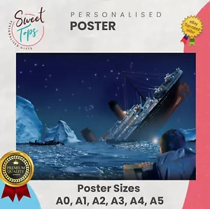 STAMPA POSTER TITANIC A1 A2 A3 A4 A5 SU ORDINAZIONE - Foto 1 di 1