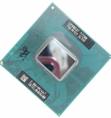 2X Intel SL9SF Core 2 Duo Mobile T7200 2.00GHz/4MB/667MHz Socket M CPU Processor - Image 1 of 2