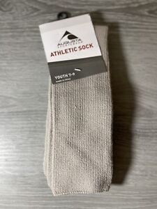 Augusta Sportswear Youth Gray Socks Size 7-9 Athletic Sock