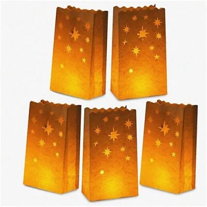 Starry Night Celebration Kit - 50 weiße Papier Leuchttaschen, romantische Kerze LAN - Bild 1 von 7