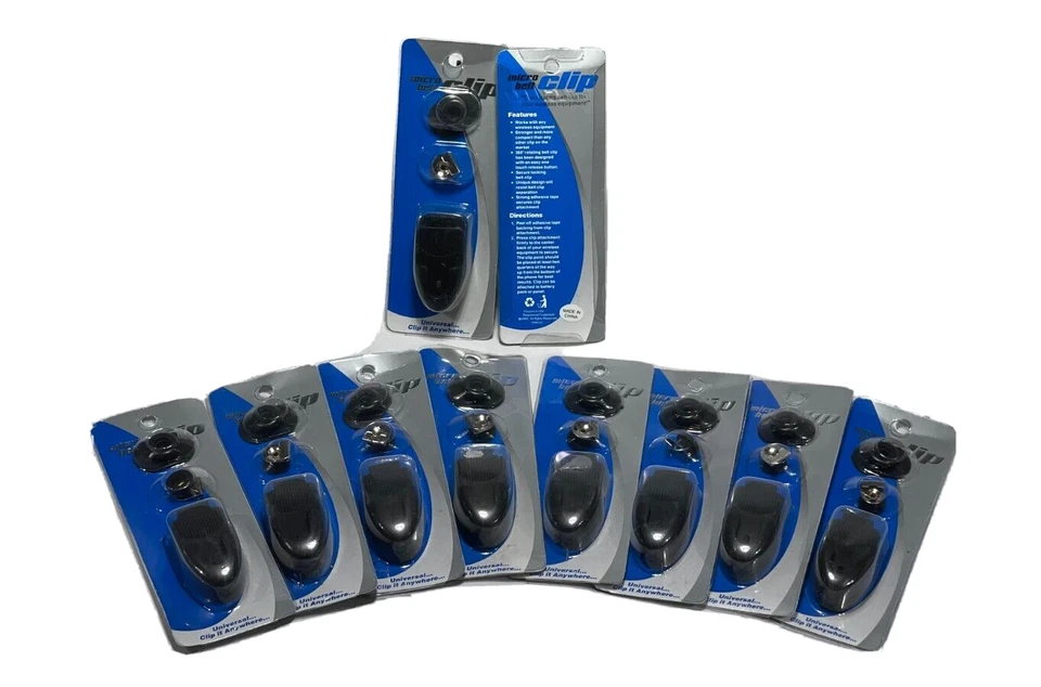 Clip de cinturón micro giratorio negro universal - Lote de 10 Foto 1 de 3