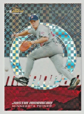 2005 Finest X-Fractor, Justin Morneau, Minnesota Twins 227/250 (81) NrMnt-Mnt - Image 1 of 2