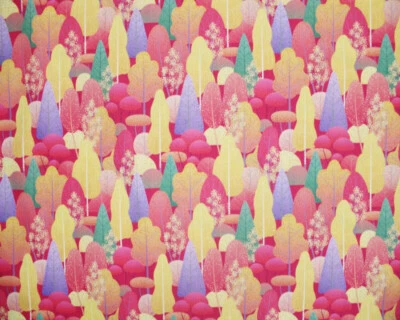 Large Fat Quarter Little Johnny Autumn Forest 100% Cotton Fabric - Image 1 of 4