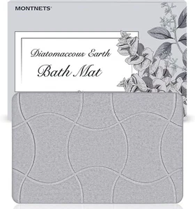 Stone Bath Mat Nonslip Diatomaceous Earth Shower Mat Quick Dry Absorbent Stone B - Picture 1 of 7
