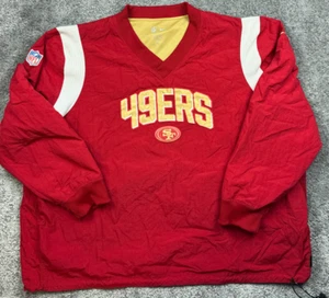Nike San Francisco 49ers Pullover Size 3XL Windbreaker V Neck Polyester Men's - Picture 1 of 15