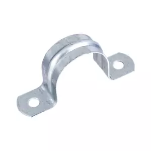 1 in. Galvanized 2-Hole Pipe Hanger Strap (4-Pack) - Picture 1 of 7