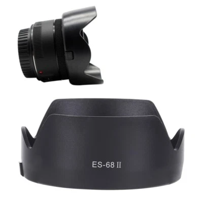 For Canon EF 50mm f/1.8 STM Lens Hood ES-68II Petal Shade 49mm Anti-Flare - Image 1 of 3