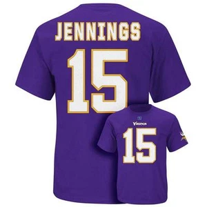 NWT #15 Greg Jennings NFL Minnesota Vikings Eligible Receiver T-Shirt Mens M - Picture 1 of 1