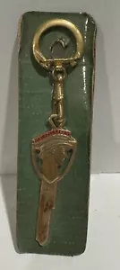 Vintage 1952-58 All Locks Gold Mercury Car Key Uncut With Key Ring MOC - Bild 1 von 3