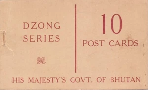 1967 Bhutan Dzong Series Commemorative 10 Post Cards without Stapled loose - Picture 1 of 12