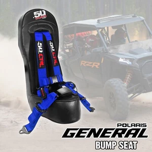 Asiento Polaris General Bump y arnés estilo hebilla automática se adapta a la parte trasera de 4 plazas AZUL - Imagen 1 de 9