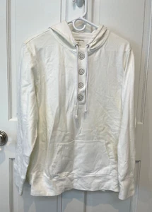 Eddie Bauer Womens Sweatshirt Hoodie WHITE Pullover Long Sleeve XXL NEW WITH TAG - Picture 1 of 3