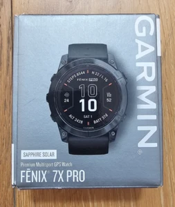 Garmin Fenix 7X Pro Sapphire Solar Carbon Grey - Picture 1 of 5