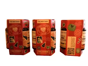 The Body Shop Merry Xmas 9 x Shower Gel Mango Strawberry Grapefruit DISCONTINUED - Picture 1 of 7