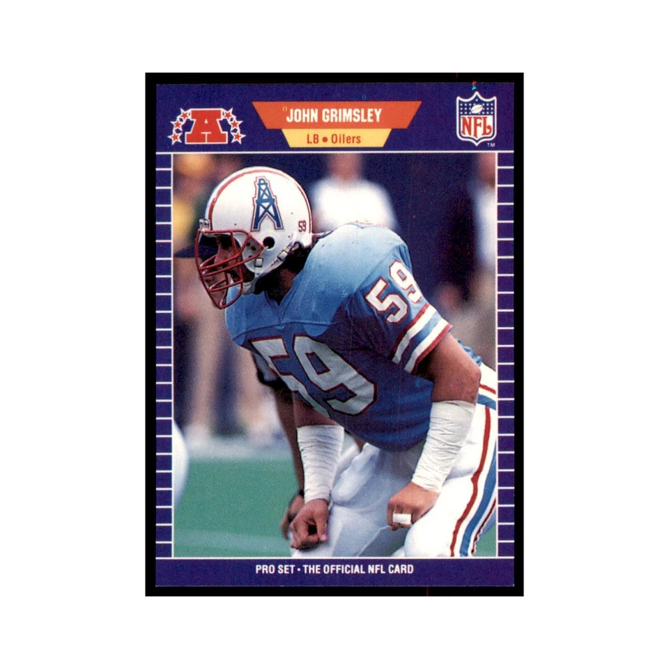 John Grimsley 1989 Pro Set #144 Football Cards Football Card NM - Image 1 of 3