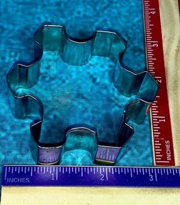 Small Snowflake❄️Cookie Cutter 3”x3” Tin/Metal or Craft Stencil EUC - Picture 1 of 7