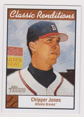2001 Topps Heritage Chipper Jones #CR5 Atlanta Braves MLB - Image 1 of 2