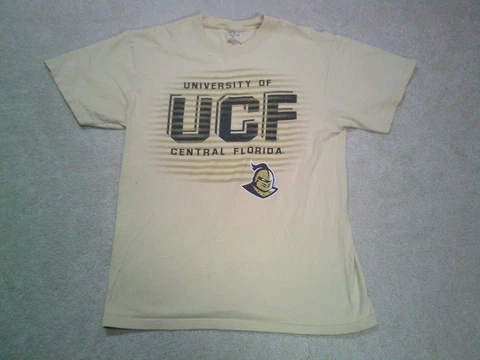 University Of Central Florida UCF Knights T Shirt Mens Medium Yellow Cover