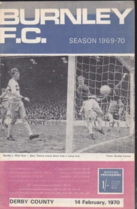 1969/70 BURNLEY V DERBY COUNTY 14-02-1970 DIVISION 1 - Picture 1 of 1